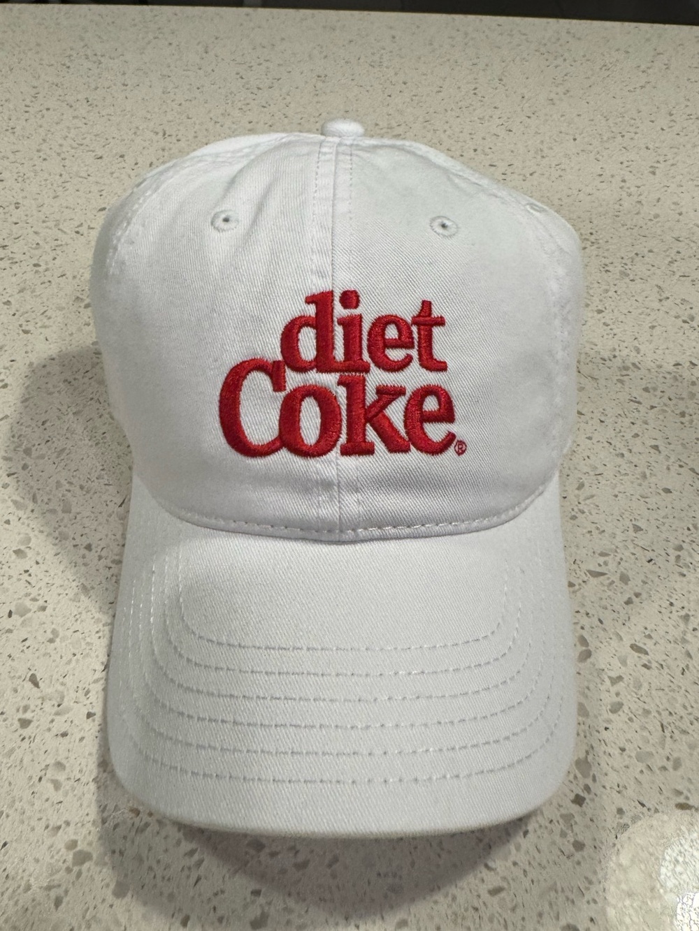 Diet Coke Official Logo White Hat OS NWT